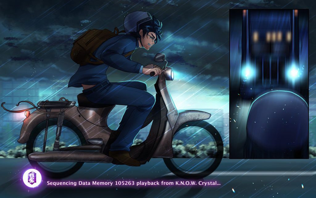 Ren Riding Moped Recklessly